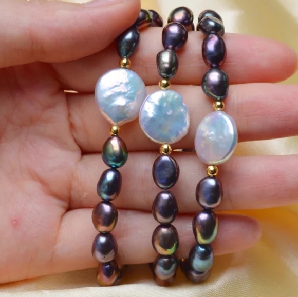 💎NEW💎 FRESHWATER BAROQUE PEARL BRACELET - Picture 3 of 7